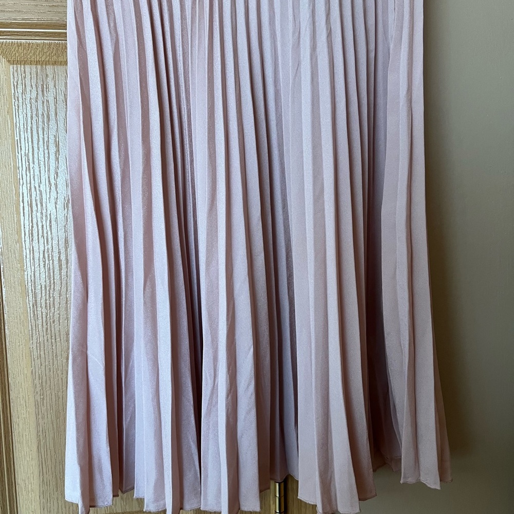 T Tahari Blush A-Line Pleated Skirt